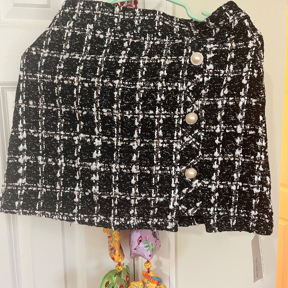 Winter warm mini skirt